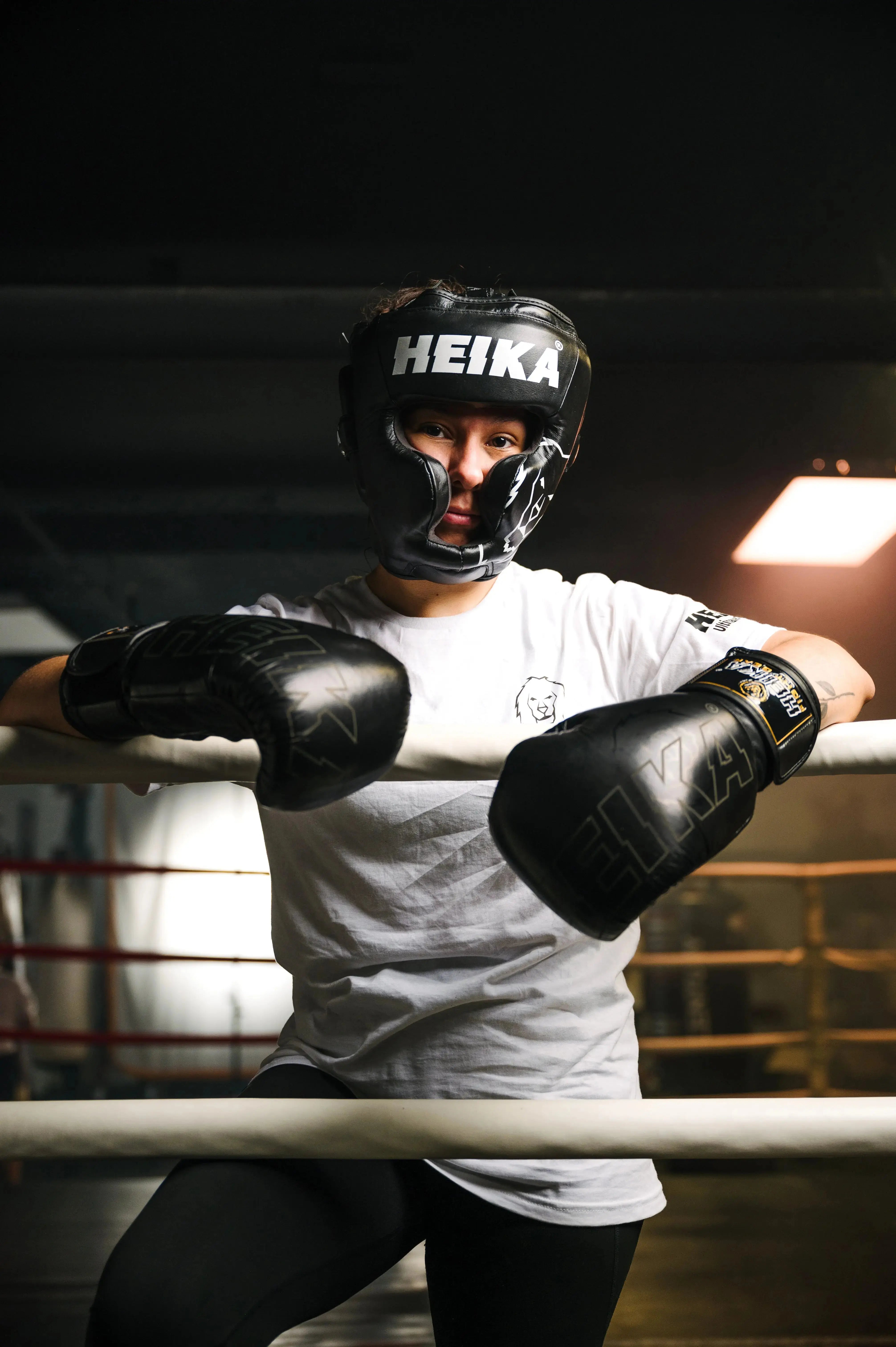 Heika Pro Boxing Leather Head Guard My Store