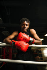 Heika Pro Premium Leather Boxing Gloves - Red Heika Sports