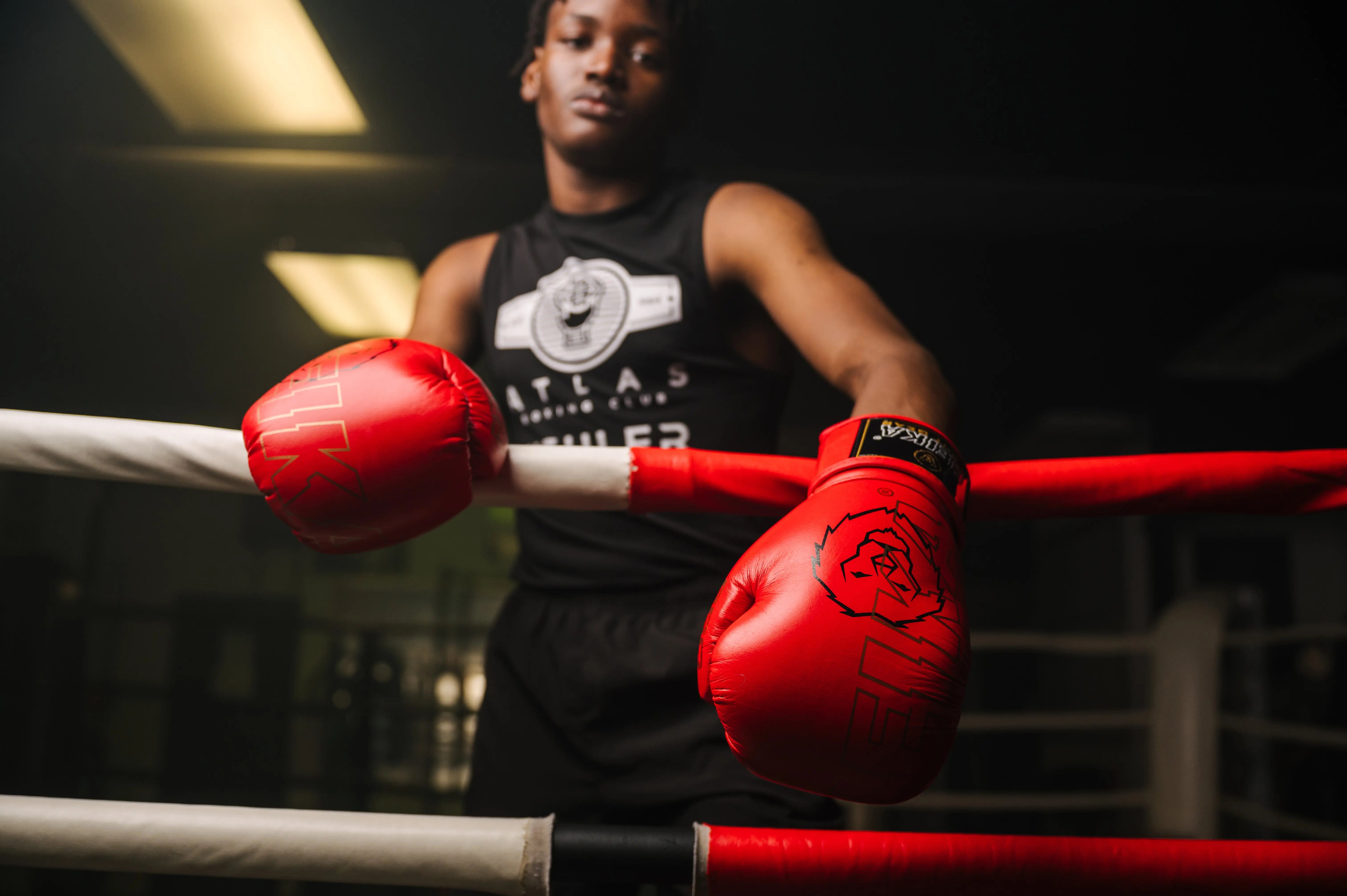 Heika Pro Premium Leather Boxing Gloves - Red Heika Sports